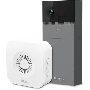 Atlantis Casa Smart VideoGegensprechanlage DB910 Wireless Outdoor Kamera - 2MP HD - PIR Sensor - Google Home/Alexa Atlantis Casa Smart VideoGegensprechanlage DB910 Wireless Outdoor Kamera - 2MP HD - PIR Sensor - Google Home/Alexa