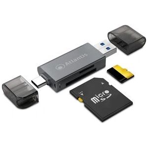 Atlantis Land P005-CR32 Lecteur de cartes - USB 3.2 Gen 1 Noir Atlantis Land P005-CR32 Lecteur de cartes - USB 3.2 Gen 1 Noir