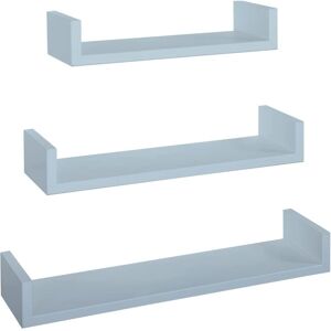 AHD AMAZING HOME DESIGN Mensole da Muro - Set di 3, Blu Marine AHD AMAZING HOME DESIGN Mensole da Muro - Set di 3, Blu Marine