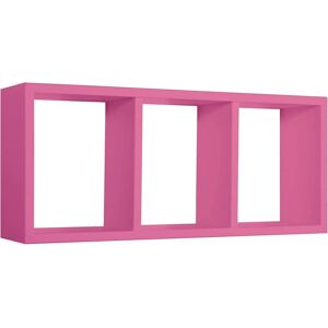 AHD AMAZING HOME DESIGN Estantería de pared Tristano Fucsia - Moderna de 3 compartimentos AHD AMAZING HOME DESIGN Estantería de pared Tristano Fucsia - Moderna de 3 compartimentos