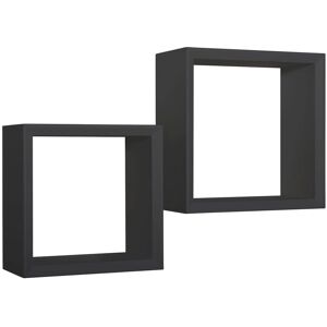 AHD Amazing Home Design Ginevra Mensole da Muro - Nero AHD Amazing Home Design Ginevra Mensole da Muro - Nero