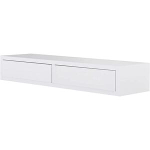 Mensola da Muro Domino Maxi Bianco Design Moderno Italia 88cm Mensola da Muro Domino Maxi Bianco Design Moderno Italia 88cm