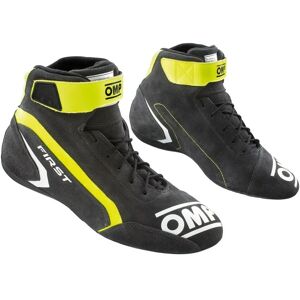 Stivali da Corsa OMP First My2021 Giallo/Grigio - Calzature da Gara Stivali da Corsa OMP First My2021 Giallo/Grigio - Calzature da Gara