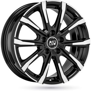 Msw 79 7x17 5x114.30 Offset 49mm Rueda de Coche Pulido Negro Brillante Msw 79 7x17 5x114.30 Offset 49mm Rueda de Coche Pulido Negro Brillante