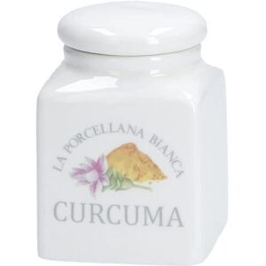 La Porcellana Bianca kurkumafles - 175ml rustieke specerijenpot La Porcellana Bianca kurkumafles - 175ml rustieke specerijenpot