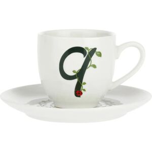 La Porcellana Bianca Kop en Schotel - 90ml, Patroon Q, Model P00370015Q - Kop en Schotel La Porcellana Bianca Kop en Schotel - 90ml, Patroon Q, Model P00370015Q - Kop en Schotel