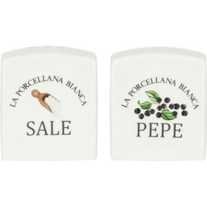 Rustikt salt- och pepperset La Porcellana Bianca - Kryddset Rustikt salt- och pepperset La Porcellana Bianca - Kryddset