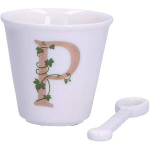 Beker La Porcellana Bianca met Lepel - 75ml - Koffie Accessoire Beker La Porcellana Bianca met Lepel - 75ml - Koffie Accessoire
