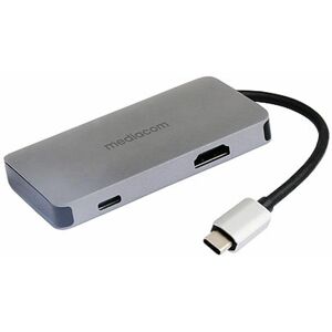 Docking station Mediacom MD-C311 in alluminio - Power Delivery 100W Docking station Mediacom MD-C311 in alluminio - Power Delivery 100W