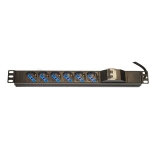 Multiprise Link LK100503 pour rack - 6 prises, câble 3m - Publicité Multiprise Link LK100503 pour rack - 6 prises, câble 3m - Publicité