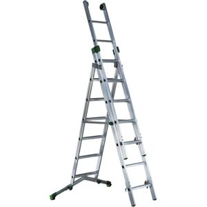 Escalera multifuncional Facal 3 partes aluminio 6+7+7 peldaños - Escalera Escalera multifuncional Facal 3 partes aluminio 6+7+7 peldaños - Escalera