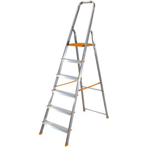 Échelle en aluminium Eurodomus 7 gradins - Escabeau - Publicité Échelle en aluminium Eurodomus 7 gradins - Escabeau - Publicité