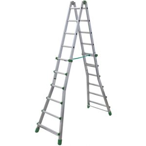 Facal - Teleskopleiter Eurobrico Grün 6+6 Aluminium - Leiter Facal - Teleskopleiter Eurobrico Grün 6+6 Aluminium - Leiter