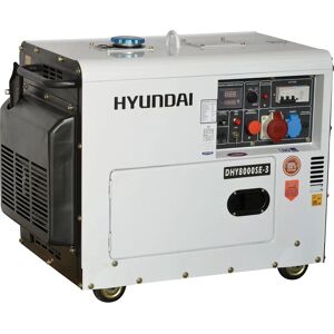 Hyundai DHY8000SE3 - Generatore diesel silenzioso 6,3 kW - Trifase con ATS Hyundai DHY8000SE3 - Generatore diesel silenzioso 6,3 kW - Trifase con ATS