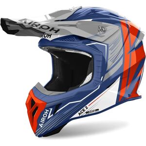 Airoh Aviator Ace 2 - Motor Blau Matt/Grau/Rot Airoh Aviator Ace 2 - Motor Blau Matt/Grau/Rot