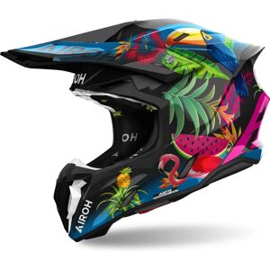 Casque Airoh Twist 3 Amazonia - Bleu / Rose / Noir - Casque de motocross - Publicité Casque Airoh Twist 3 Amazonia - Bleu / Rose / Noir - Casque de motocross - Publicité