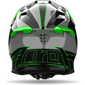 Casco de Motocross Airoh Twist 3 Shard - Negro Gris Verde - 2XL Casco de Motocross Airoh Twist 3 Shard - Negro Gris Verde - 2XL