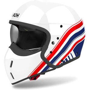 Airoh J110 Eon White-Blue-Red Modular Motorcycle Helmet - Helmet Airoh J110 Eon White-Blue-Red Modular Motorcycle Helmet - Helmet