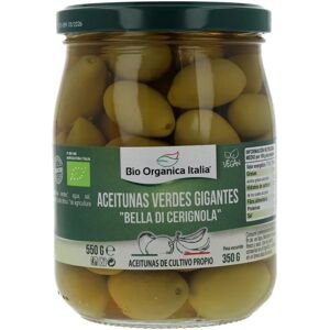 Olives vertes géantes Bio Organica Italie - 550g - Publicité Olives vertes géantes Bio Organica Italie - 550g - Publicité