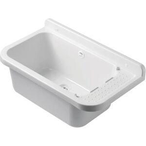 Negrari Lavabo da bagno a parete - Polipropilene rettangolare - 60x34 cm Negrari Lavabo da bagno a parete - Polipropilene rettangolare - 60x34 cm