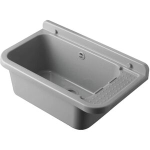 Lavandino da bagno a parete Negrari - 60x34 cm - Grigio - Interno/Esterno Lavandino da bagno a parete Negrari - 60x34 cm - Grigio - Interno/Esterno