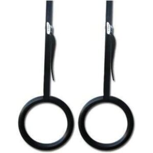 TOORX - Anelli da ginnastica - Cinghie in nylon regolabili - In plastica - Nero TOORX - Anelli da ginnastica - Cinghie in nylon regolabili - In plastica - Nero
