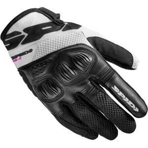 Spidi Flash-R Evo Damen Motorradhandschuhe Schwarz/Weiß - Motorrad Handschuhe Spidi Flash-R Evo Damen Motorradhandschuhe Schwarz/Weiß - Motorrad Handschuhe