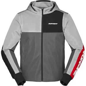 Spidi Hoodie Net - Veste moto - Rouge/Gris - Publicité Spidi Hoodie Net - Veste moto - Rouge/Gris - Publicité