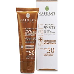 Crème Gel Visage Antirides SPF50 de Natures - Publicité Crème Gel Visage Antirides SPF50 de Natures - Publicité