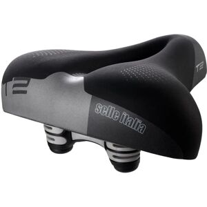 Selle Italia T 2 Flow Sillín Abierto - Negro Ancho - Deportivo Selle Italia T 2 Flow Sillín Abierto - Negro Ancho - Deportivo