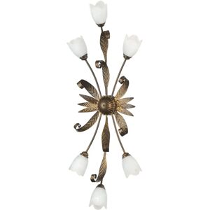 Onli 6-Lamp Plafondlamp - Messing & Wit Onli 6-Lamp Plafondlamp - Messing & Wit