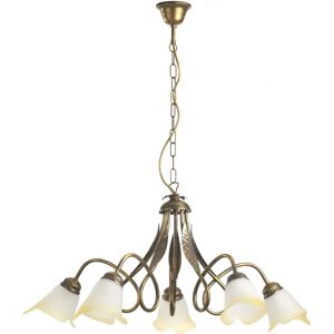Dkl Italia Doppio Giro 5L Chandelier - Klassieke Brons Verlichting Dkl Italia Doppio Giro 5L Chandelier - Klassieke Brons Verlichting