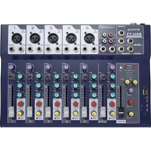 Empire Media F7-USB 7 canaux Design multicolore - Mixeur Empire Media F7-USB 7 canaux Design multicolore - Mixeur