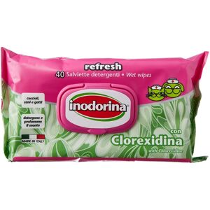 Inodorina Refresh Lingettes à la Chlorhexidine - Lingettes désinfectantes pour animaux Inodorina Refresh Lingettes à la Chlorhexidine - Lingettes désinfectantes pour animaux