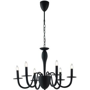 Fan Europe ARMSTRONG 6 Light Chandeliers Black - Chandelier Fan Europe ARMSTRONG 6 Light Chandeliers Black - Chandelier