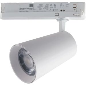 Intec Faro led kone bianco - 24W 2400lm luce calda - Faretto a binario LED Intec Faro led kone bianco - 24W 2400lm luce calda - Faretto a binario LED
