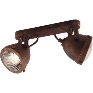 Fan Europe HABANA 2 Light Twin Spotlight Rust - Spotlight Fan Europe HABANA 2 Light Twin Spotlight Rust - Spotlight