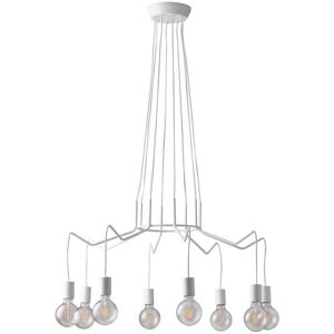 Fan Europe Lighting Habitat 8 Light Pendant - White - Pendant Light Fan Europe Lighting Habitat 8 Light Pendant - White - Pendant Light
