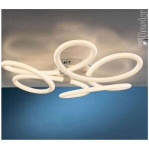 Fan Europe HEAVEN LED Semi Flush Light - White - 6920lm - 4000K - 75x14cm - LED Light Fixture Fan Europe HEAVEN LED Semi Flush Light - White - 6920lm - 4000K - 75x14cm - LED Light Fixture