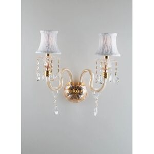 Fan Europe MONET Wall Light Gold - Crystal Fabric 40x37x24cm - Wall Light Fan Europe MONET Wall Light Gold - Crystal Fabric 40x37x24cm - Wall Light