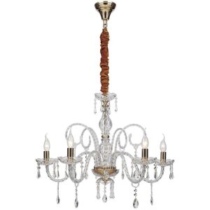 Fan Europe MONALISA 5 Light Gold Crystal Chandelier - Lighting Fan Europe MONALISA 5 Light Gold Crystal Chandelier - Lighting
