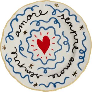 Bitossi Home - Assiette en céramique multicolore 16,5cm - Inspiration artistique - Assiette à mignardises - Heart - Publicité Bitossi Home - Assiette en céramique multicolore 16,5cm - Inspiration artistique - Assiette à mignardises - Heart - Publicité