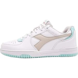 Diadora White Raptor Trainers - Synthetic, Womens, Lace-Up - Athletic Shoe Diadora White Raptor Trainers - Synthetic, Womens, Lace-Up - Athletic Shoe