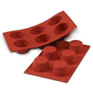 Silikomart Moule en silicone orange SF023 - Moule à muffin Silikomart Moule en silicone orange SF023 - Moule à muffin