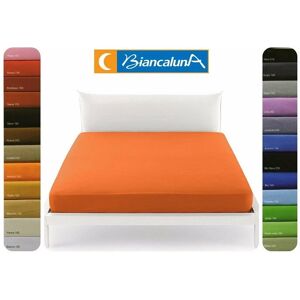 BIANCALUNA Lenzuolo coprimaterasso singolo in cotone - Colore Melone Verde - Biancheria BIANCALUNA Lenzuolo coprimaterasso singolo in cotone - Colore Melone Verde - Biancheria