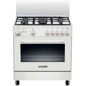 Bertazzoni La Germania Stile S85 C 21 W - Nero, Bianco - Cucina a Gas Autonoma Bertazzoni La Germania Stile S85 C 21 W - Nero, Bianco - Cucina a Gas Autonoma
