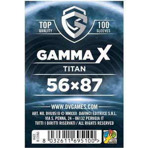 DV Giochi Gamma X Titan 56x87mm - Bustine protettive DV Giochi Gamma X Titan 56x87mm - Bustine protettive