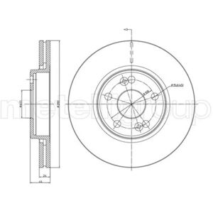 METELLI Renault Bremsscheibe - Belüftet 280mm - Espace, Laguna, Scenic METELLI Renault Bremsscheibe - Belüftet 280mm - Espace, Laguna, Scenic