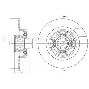 METELLI Renault Bremsscheibe - 274x11mm Vollscheibe mit Radlager METELLI Renault Bremsscheibe - 274x11mm Vollscheibe mit Radlager