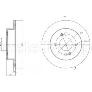 METELLI Hyundai Bremsscheibe 234mm Vollsatz - Bremsscheibe METELLI Hyundai Bremsscheibe 234mm Vollsatz - Bremsscheibe